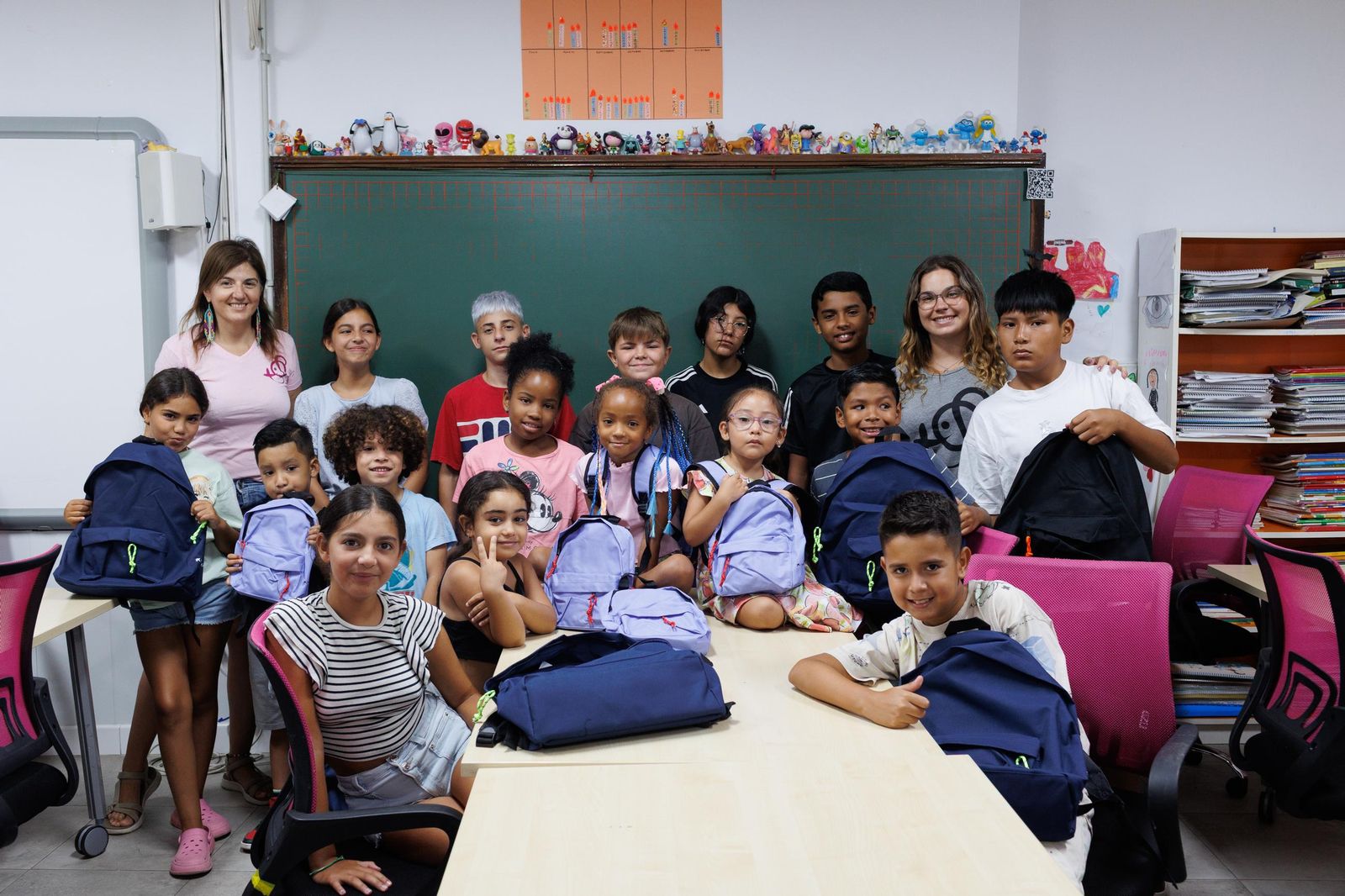 Algunos de los participantes en el programa Caixa ProInfancia.