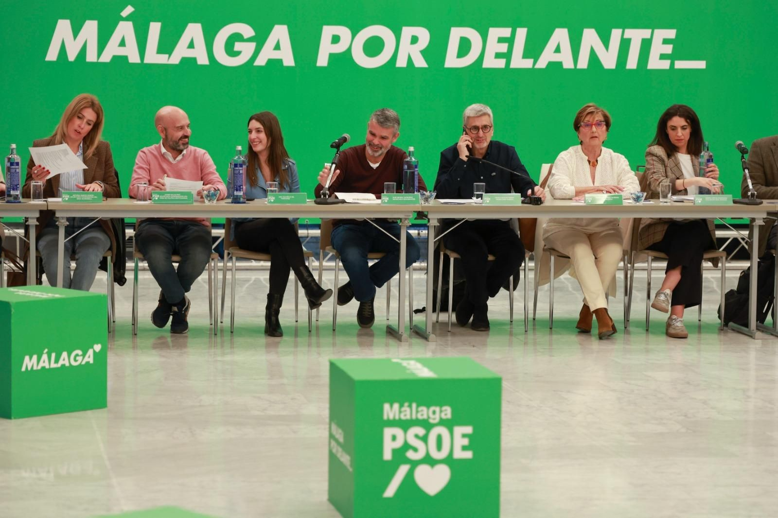 Primeras fotos oficiales de la nueva ejecutiva del PSOE de Málaga