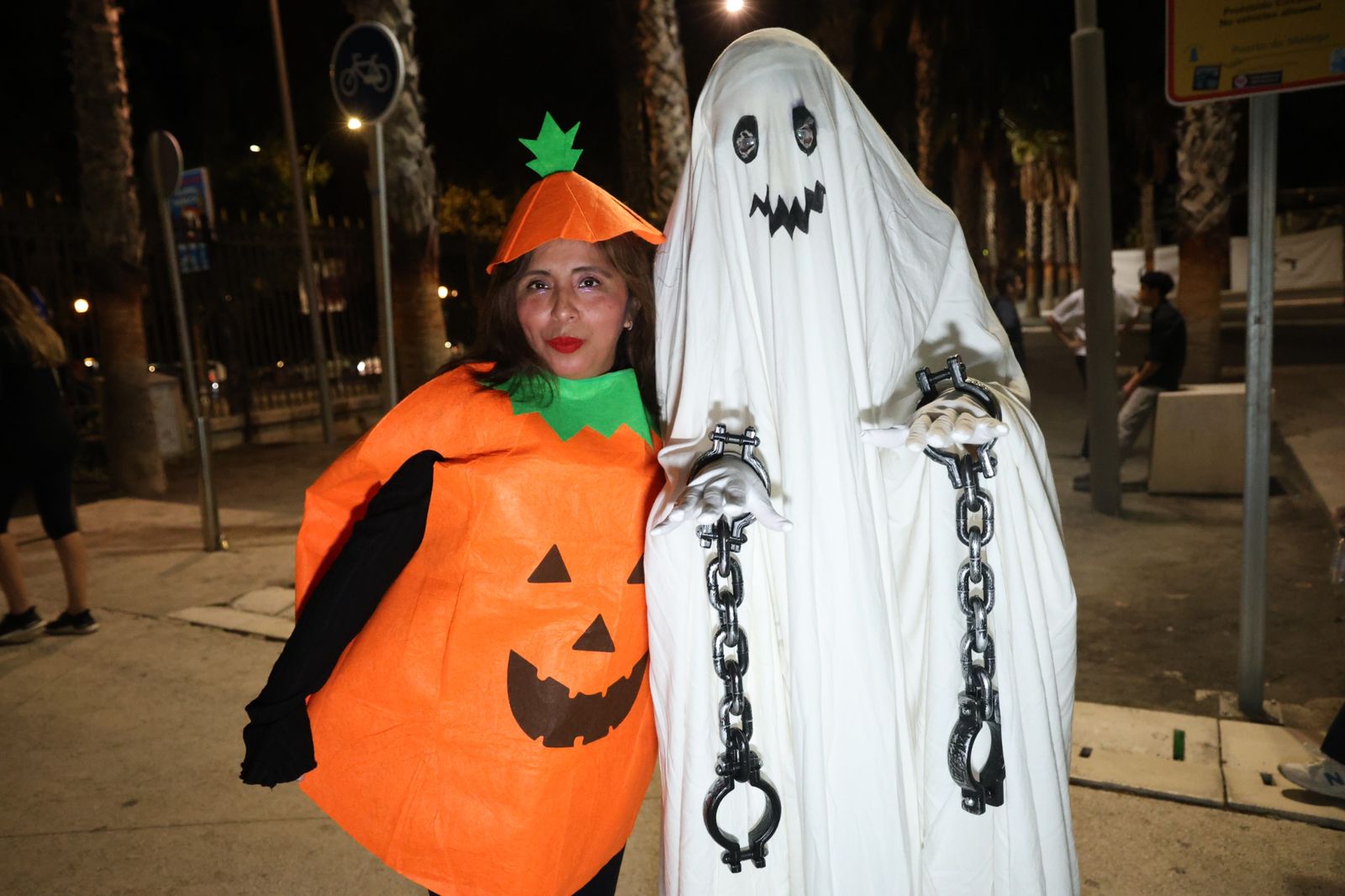 La noche de Halloween en Málaga, en imágenes