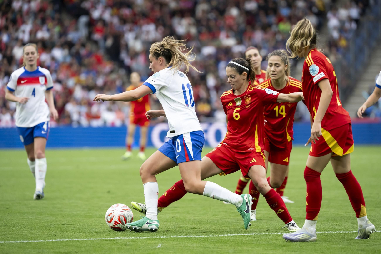 Las mejores imágenes de la final España - Inglaterra de la Eurocopa femenina