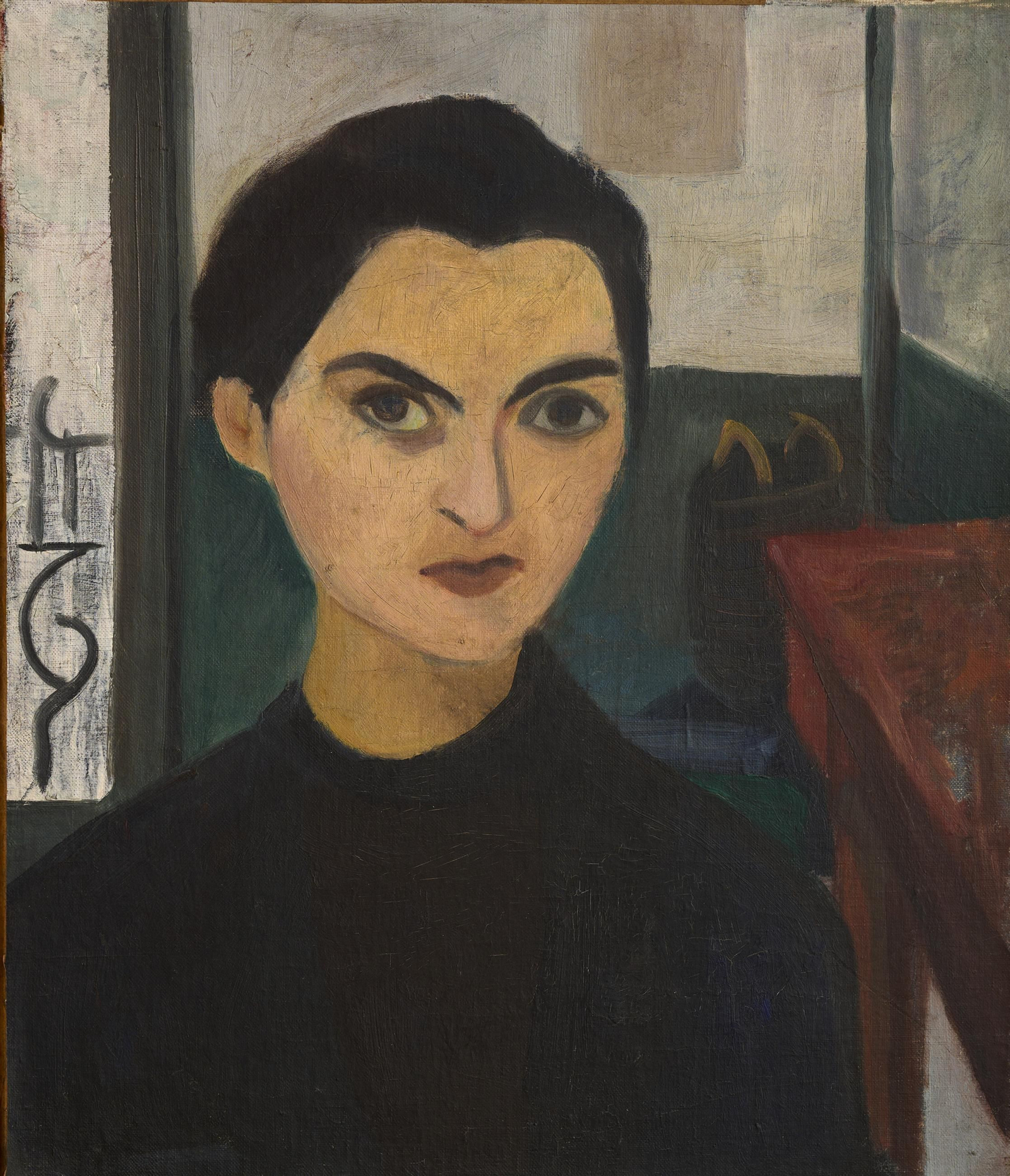 'Autoportrait' ('Autorretrato'), 1930. Óleo sobre lienzo 54 x 46 cm. Comité Arpad Szenes – Vieira da Silva, París