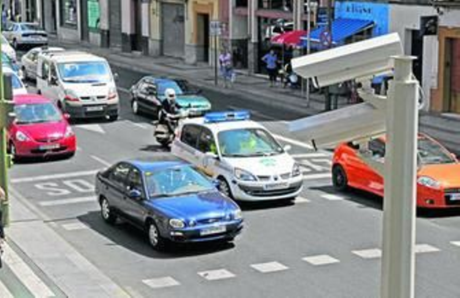 Cámaras de tráfico instaladas en el entorno de la Puerta de Carmona.