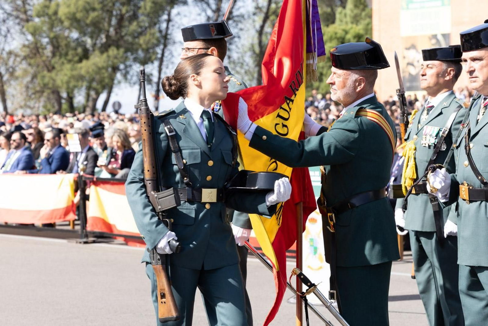 Acto de jura de bandera de la 130ª promoción de guardias civiles de la Academia de Baeza