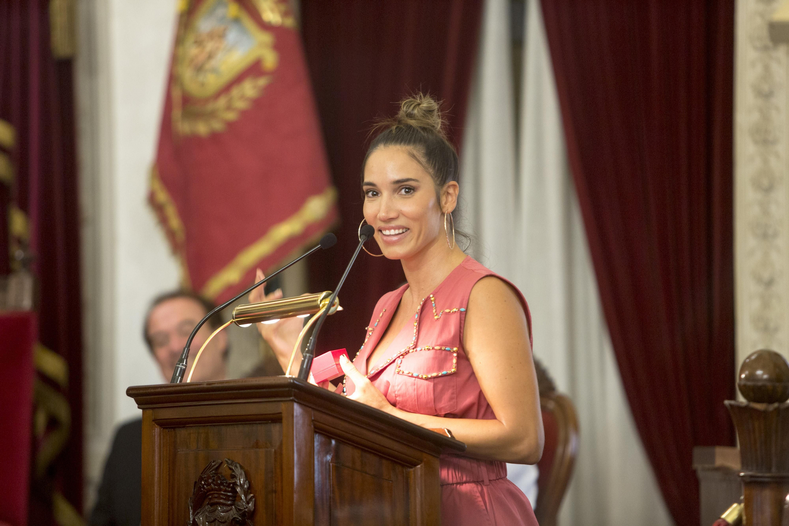 recepción oficial a las pregoneras del carnaval 2022 India Martinez y Rocío López Helmo