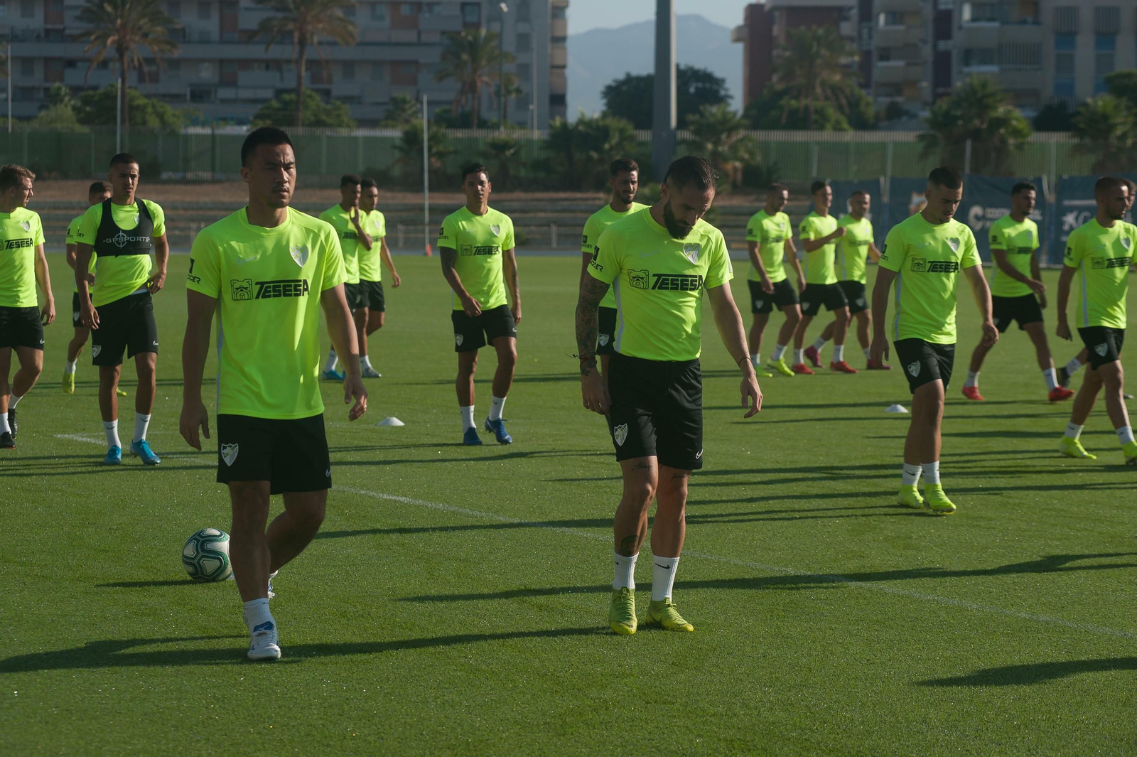 Las fotos del entrenamiento del Málaga CF a puerta abierta Las fotos del entrenamiento del Málaga CF a puerta abierta