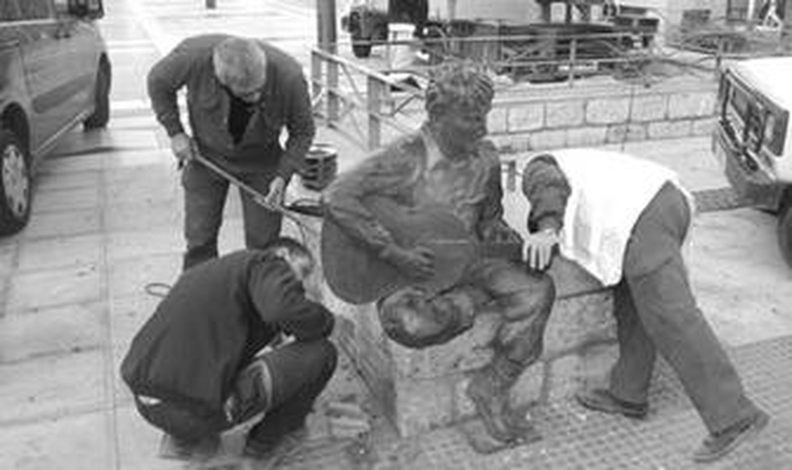 La imagen tuvo que ser retirada de La Rambla por los constantes actos vandálicos de los que era víctima.
