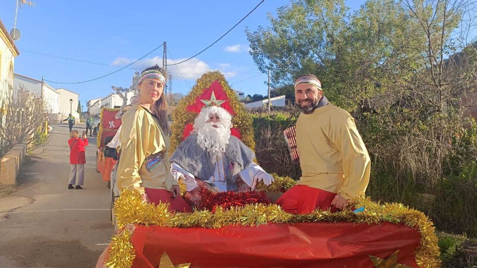 El Rey Melchor en la Cabalgata de La Nava.