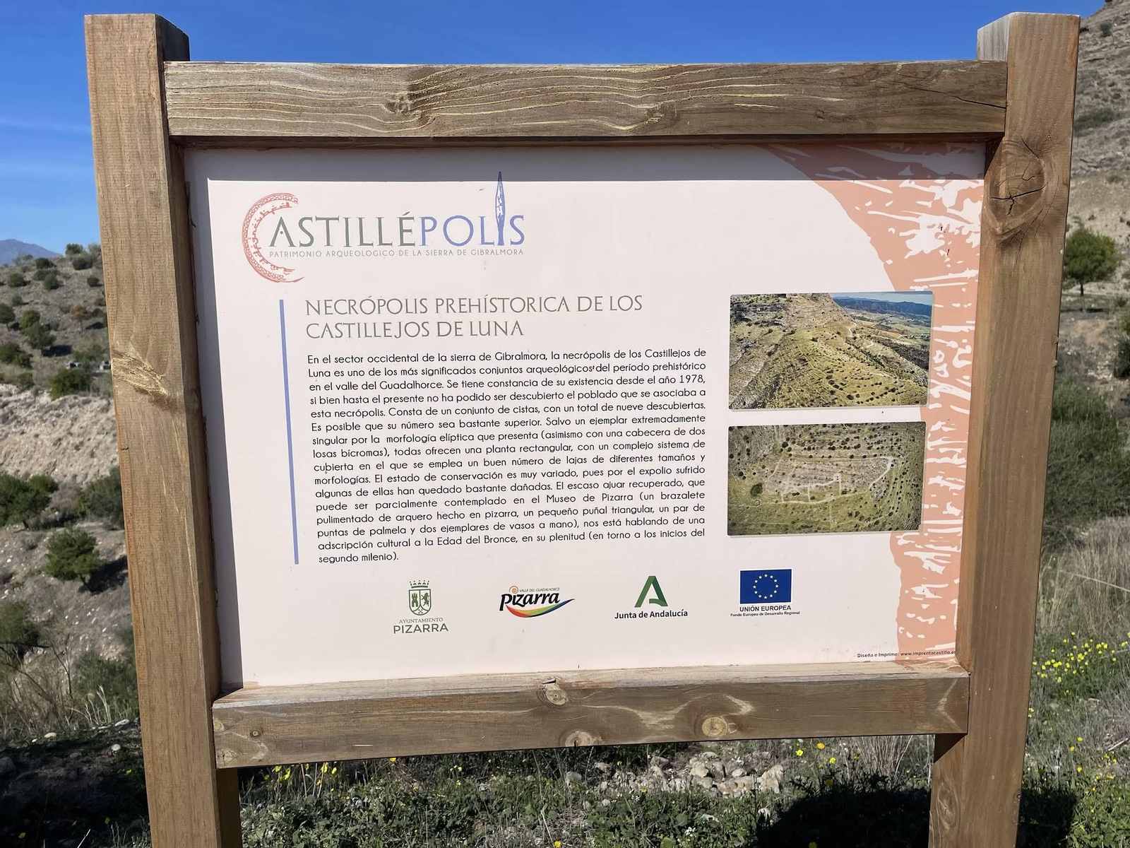 Cartel informativo de Castillépolis.