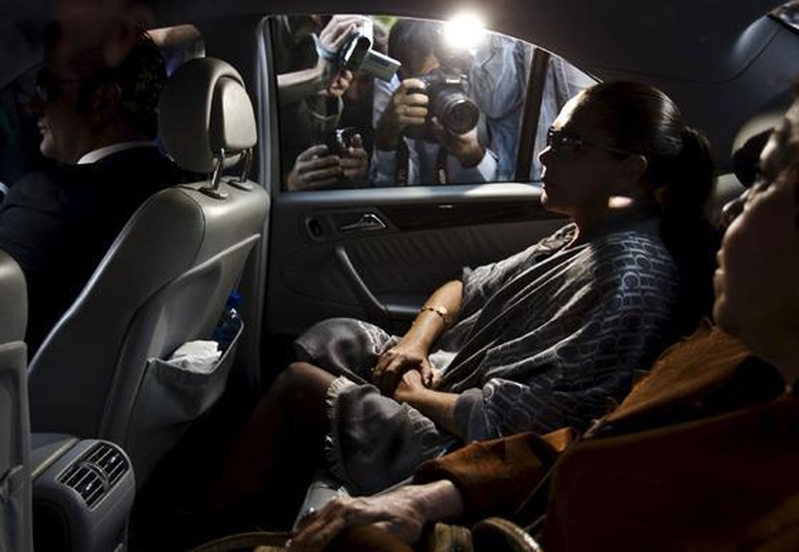 Isabel Pantoja llega a los juzgados de Marbella. / EFE