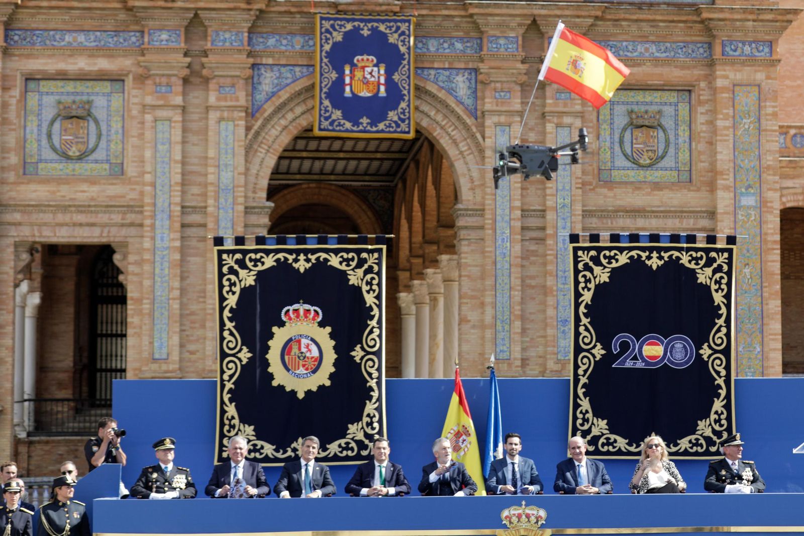 Plaza de España. Día de la Policía Nacional