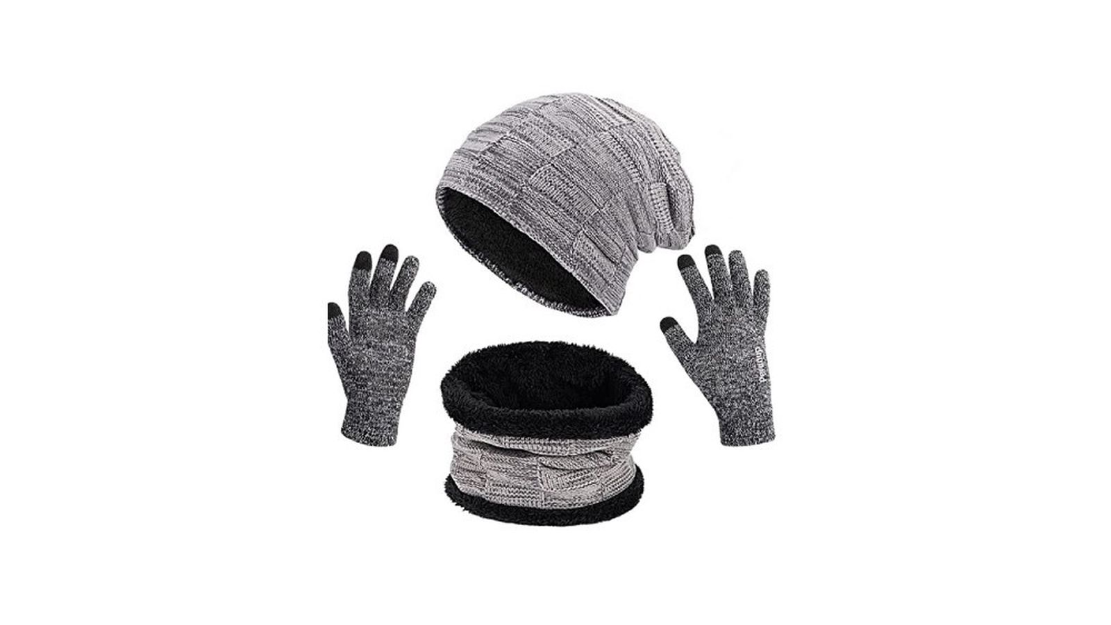 set de gorro guantes y braga