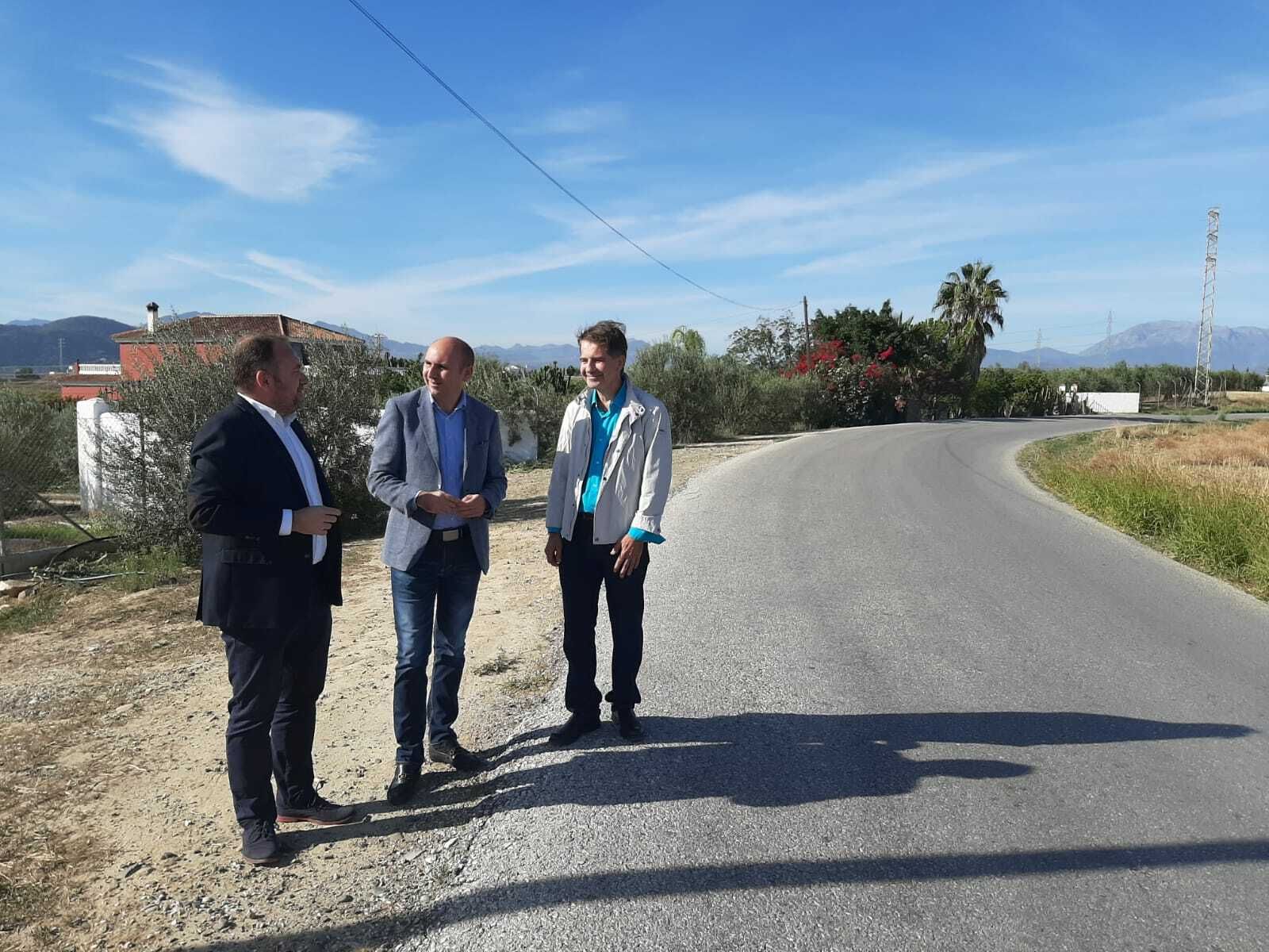 Luis Guerrero, Francisco Conejo y Luis Miguel Molina en Alhaurín el Grande.