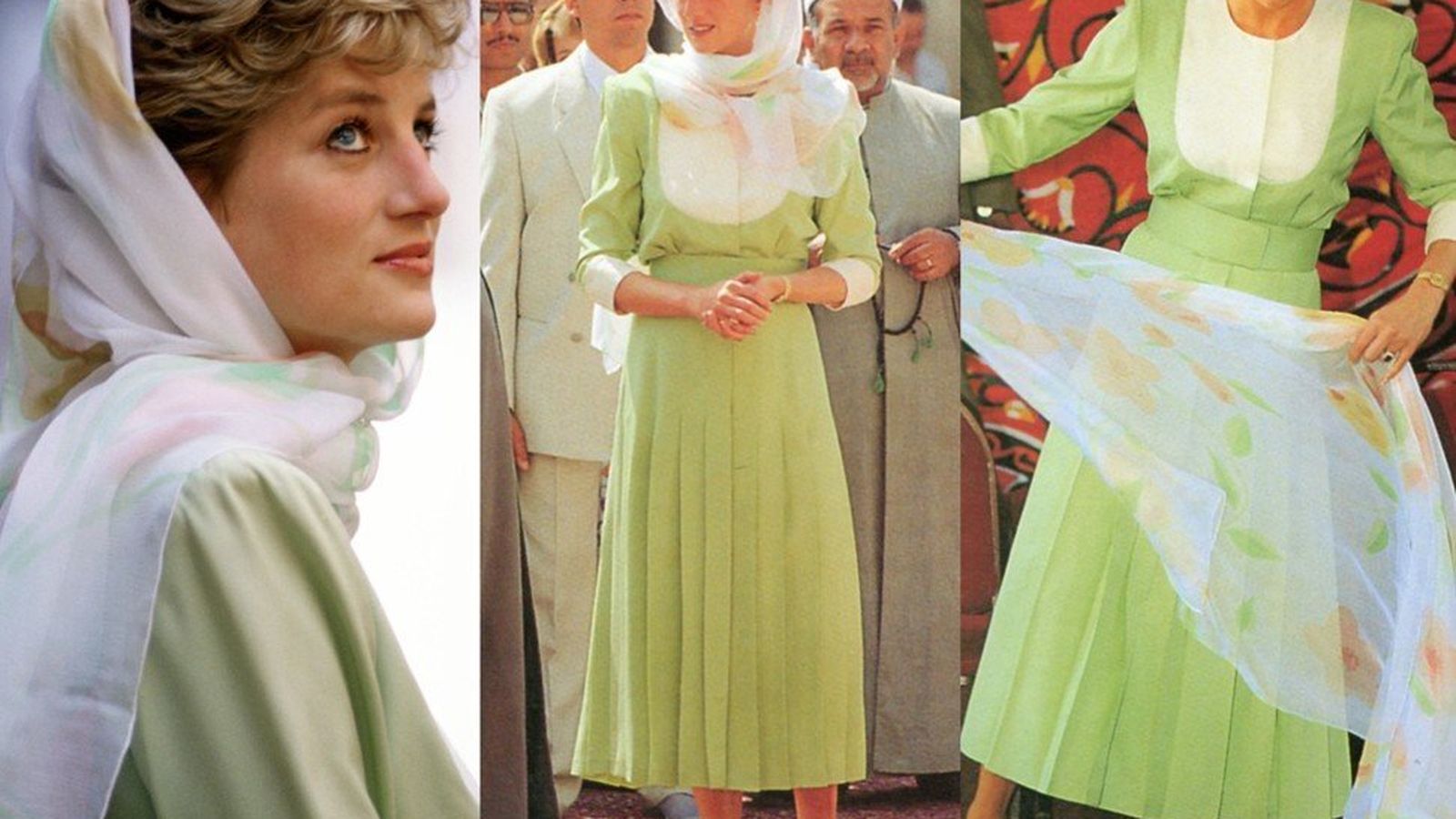 Diana, en la mezquita de Al Azhar.