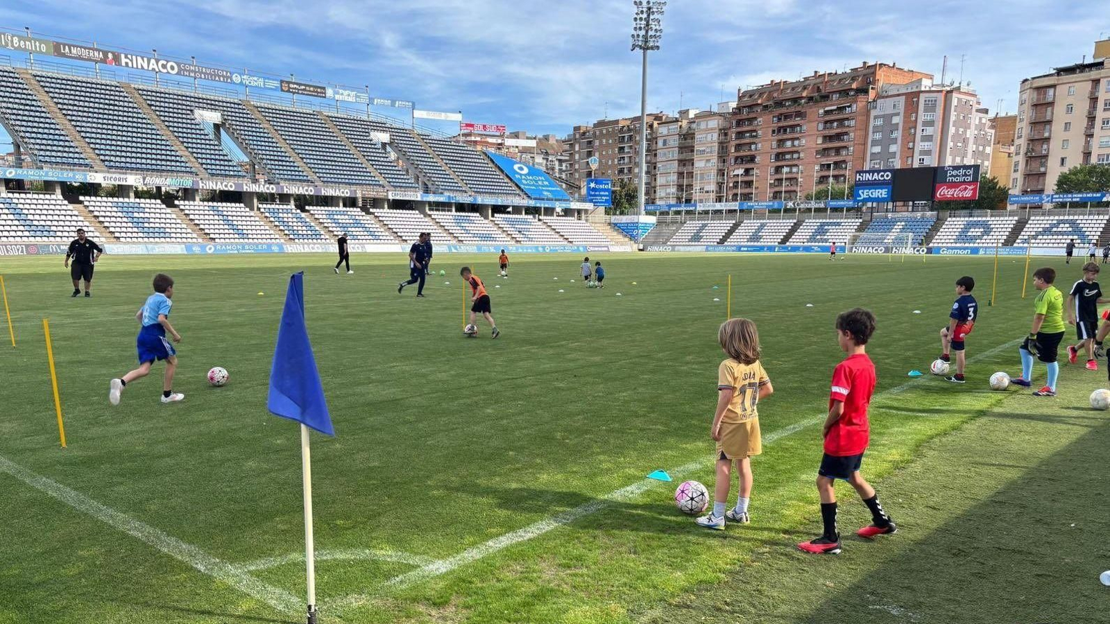 El estadio del Lleida CF.