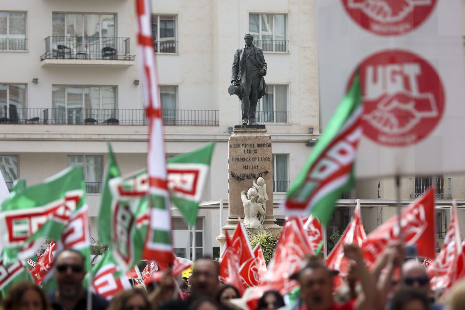 La manifestación del 1º de mayo de Málaga, en fotos