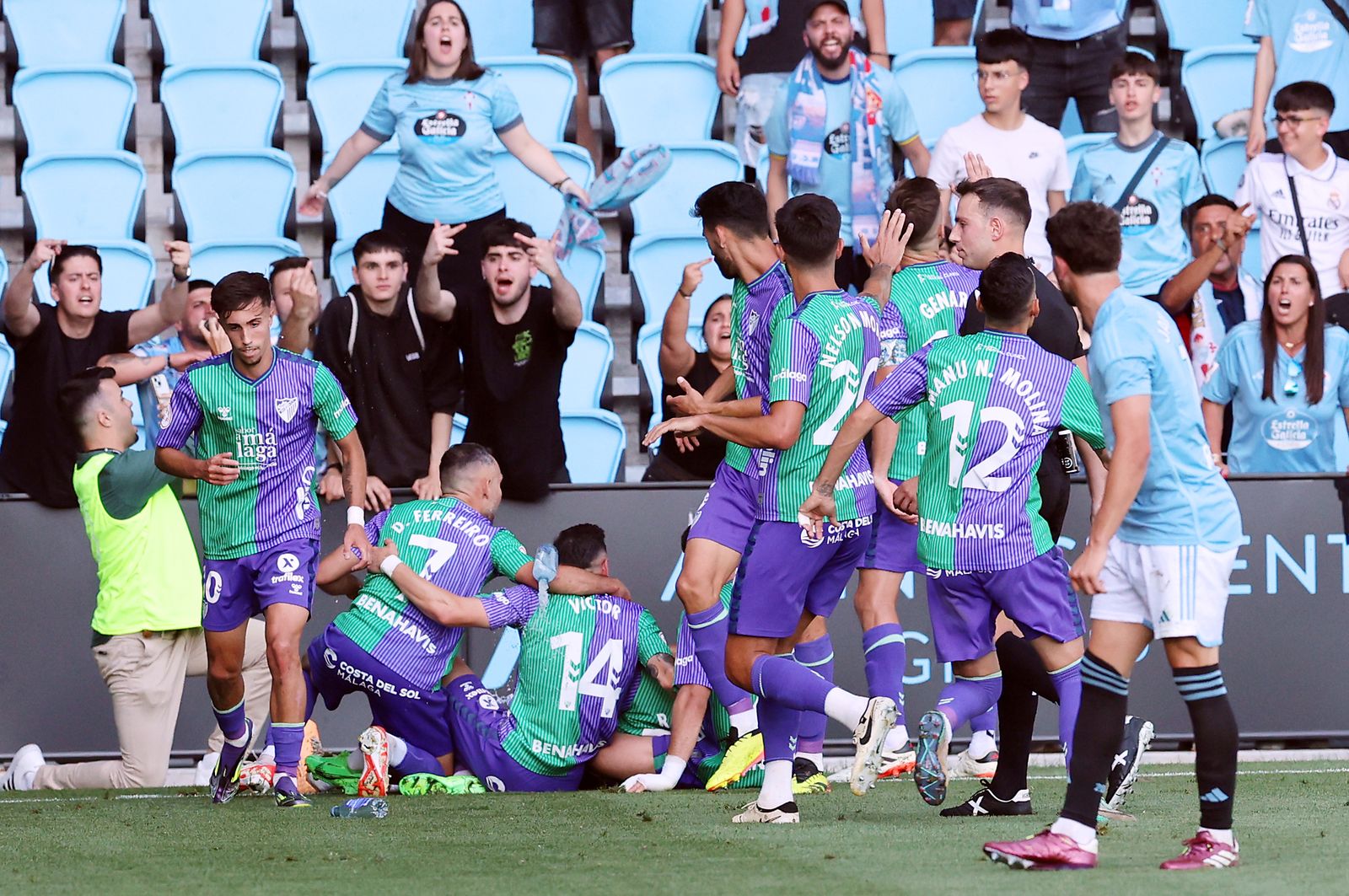 Las fotos del Celta Fortuna-Málaga de play off