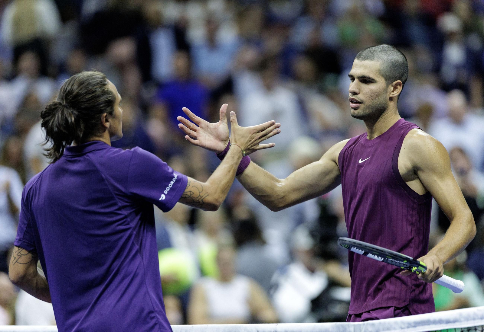 Las fotos del demoledor Alcaraz en la segunda ronda del US Open