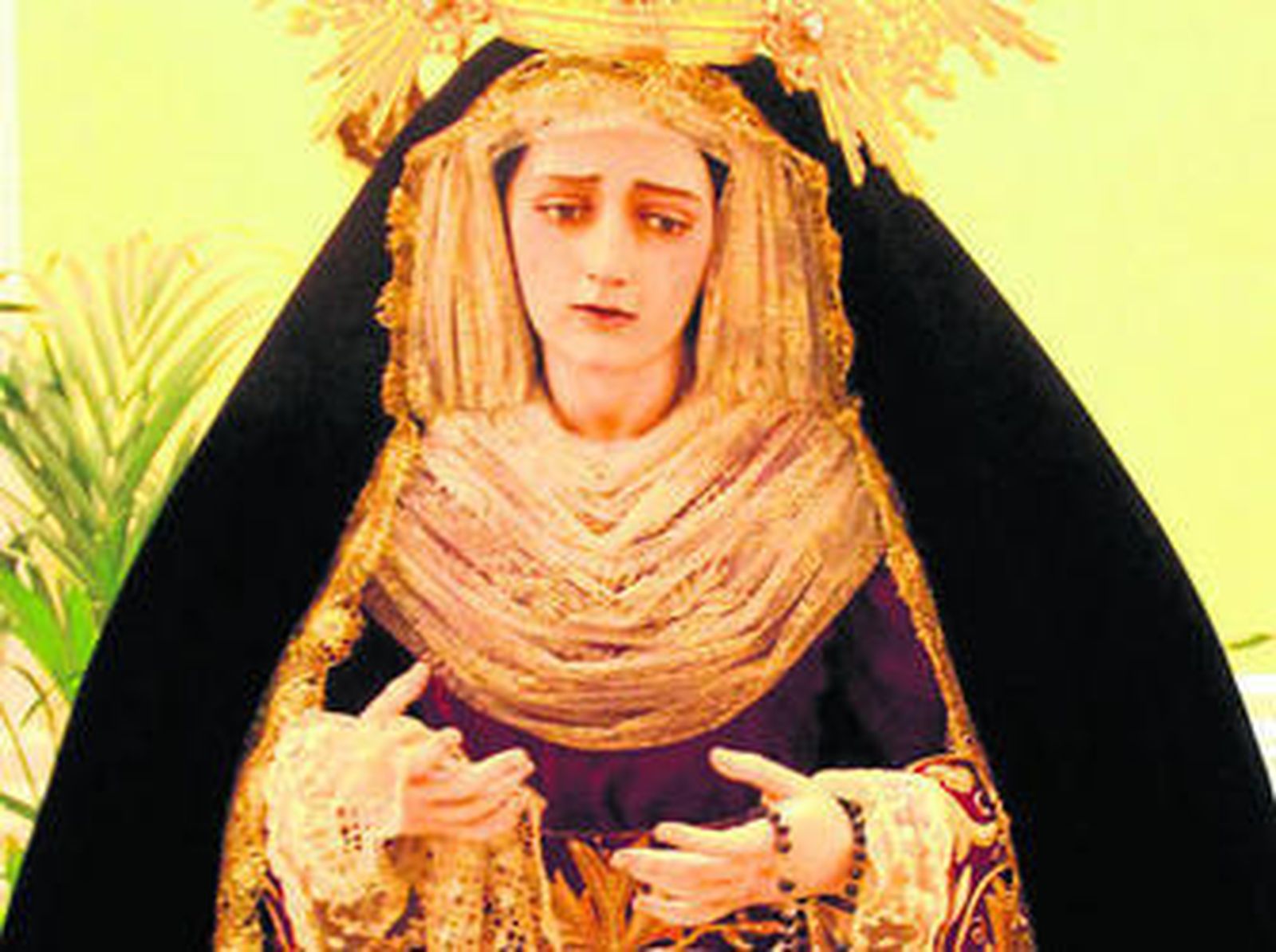 La Virgen estuvo expuesta en el Convento de San José.