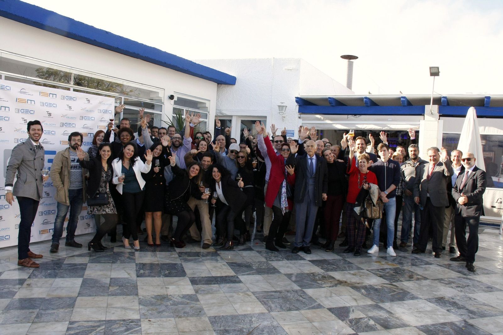 Equipo GECI durante la celebración de la comida de Navidad.