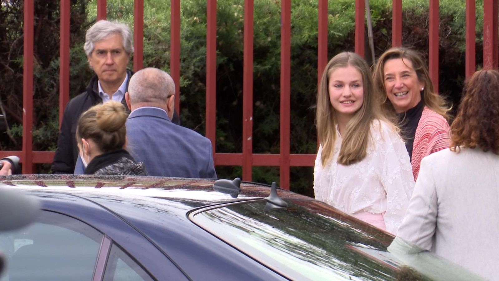 La Princesa Leonor visitando un instituto de Leganés