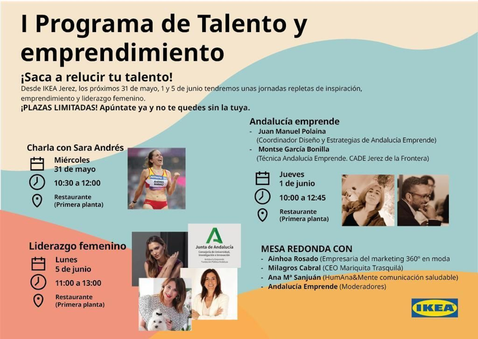 Cartel del I Programa de Talento y Emprendimiento en Ikea Jerez