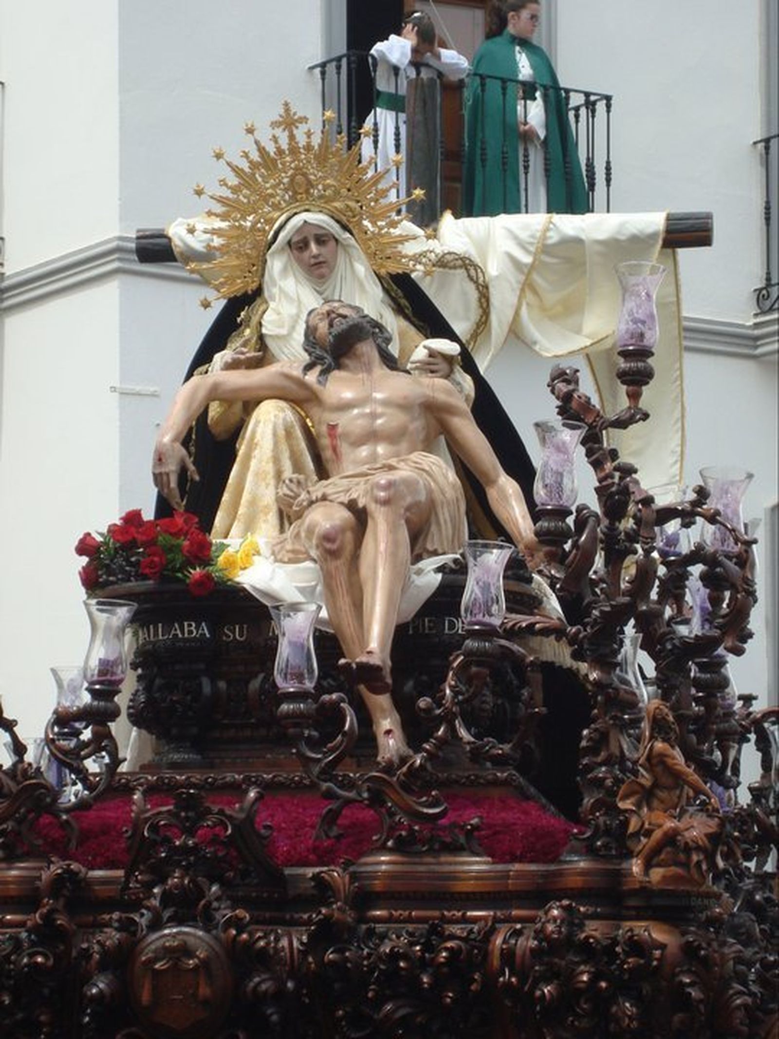 Misterio de la Piedad de Vera en la mañana del Viernes Santo.