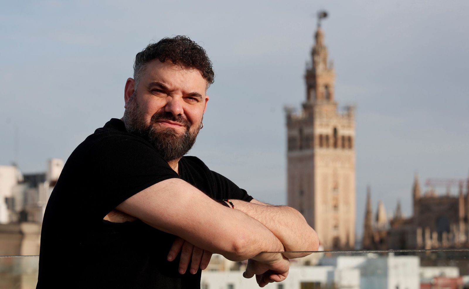 El músico Abraham Cupeiro (Sarria, Lugo, 1980)