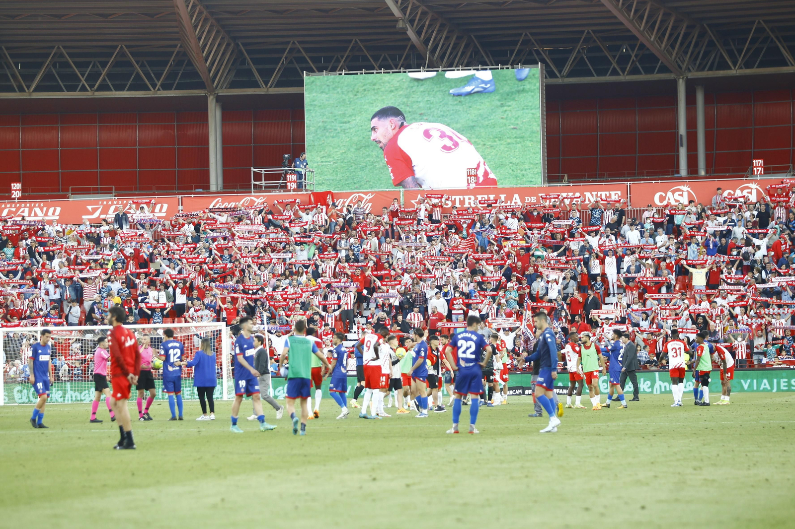 Imágenes del partido U.D. Almería-S.D. Amorebieta