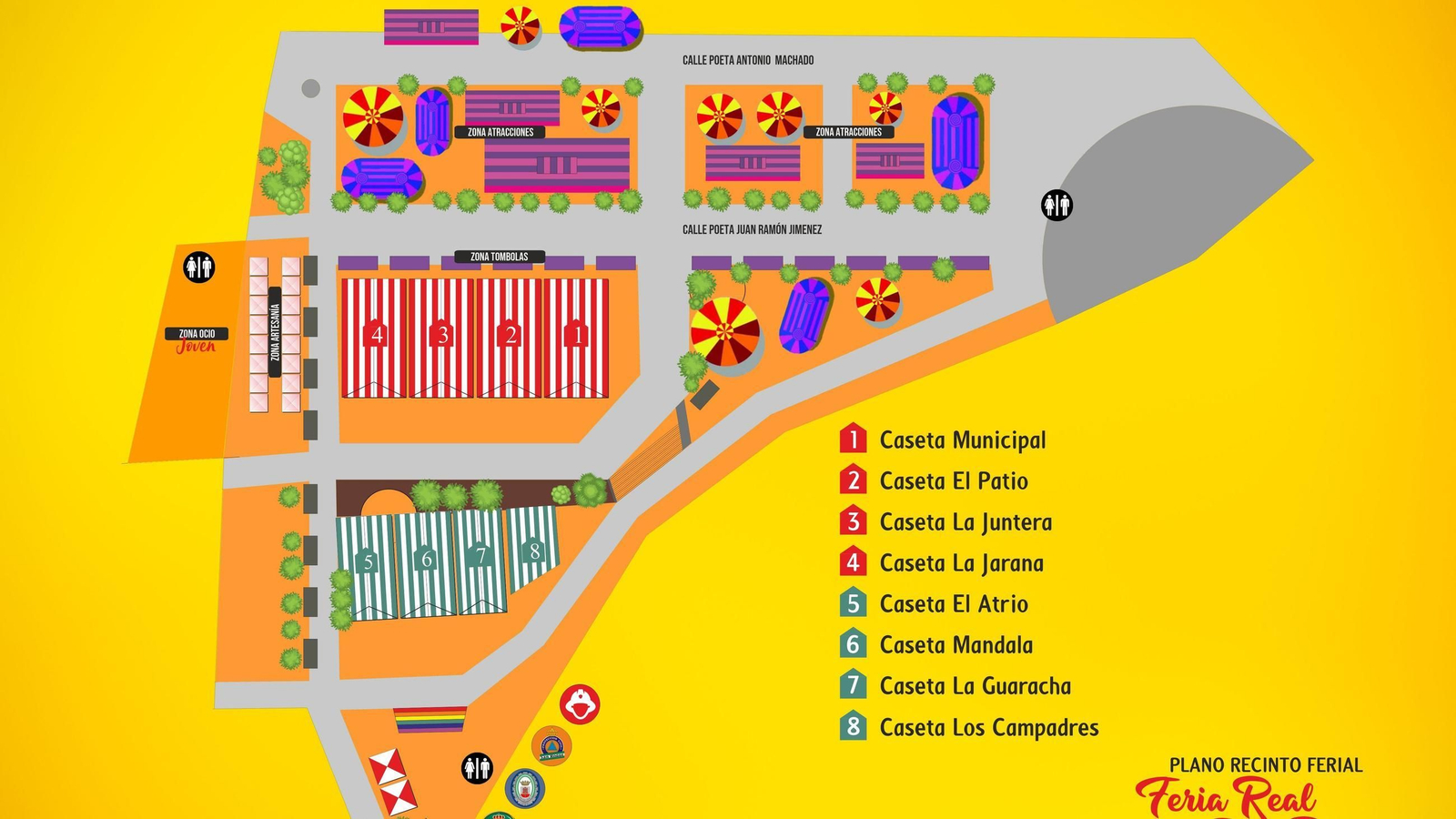 Plano de la Feria de San Roque
