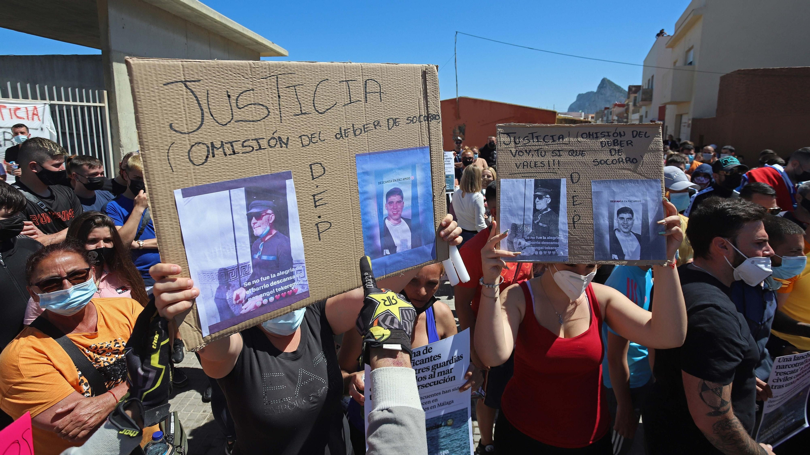 Fotos de la manifestación de La Atunara en La Línea