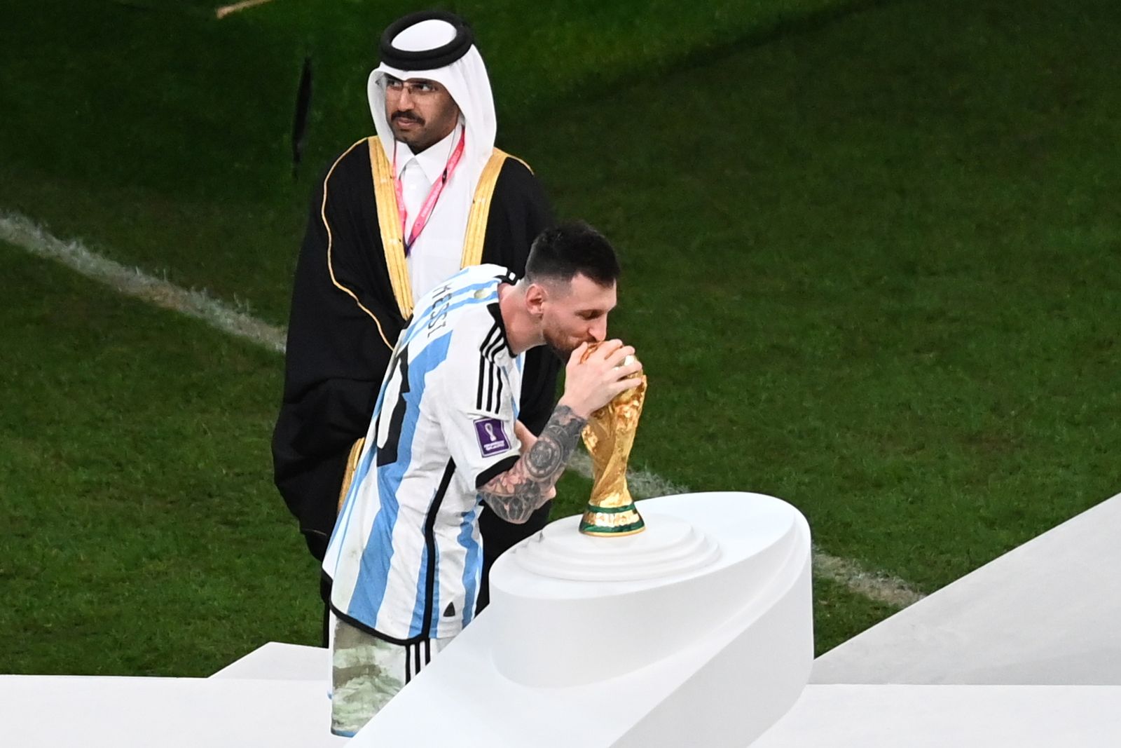Las fotos de Messi con la Copa del Mundo