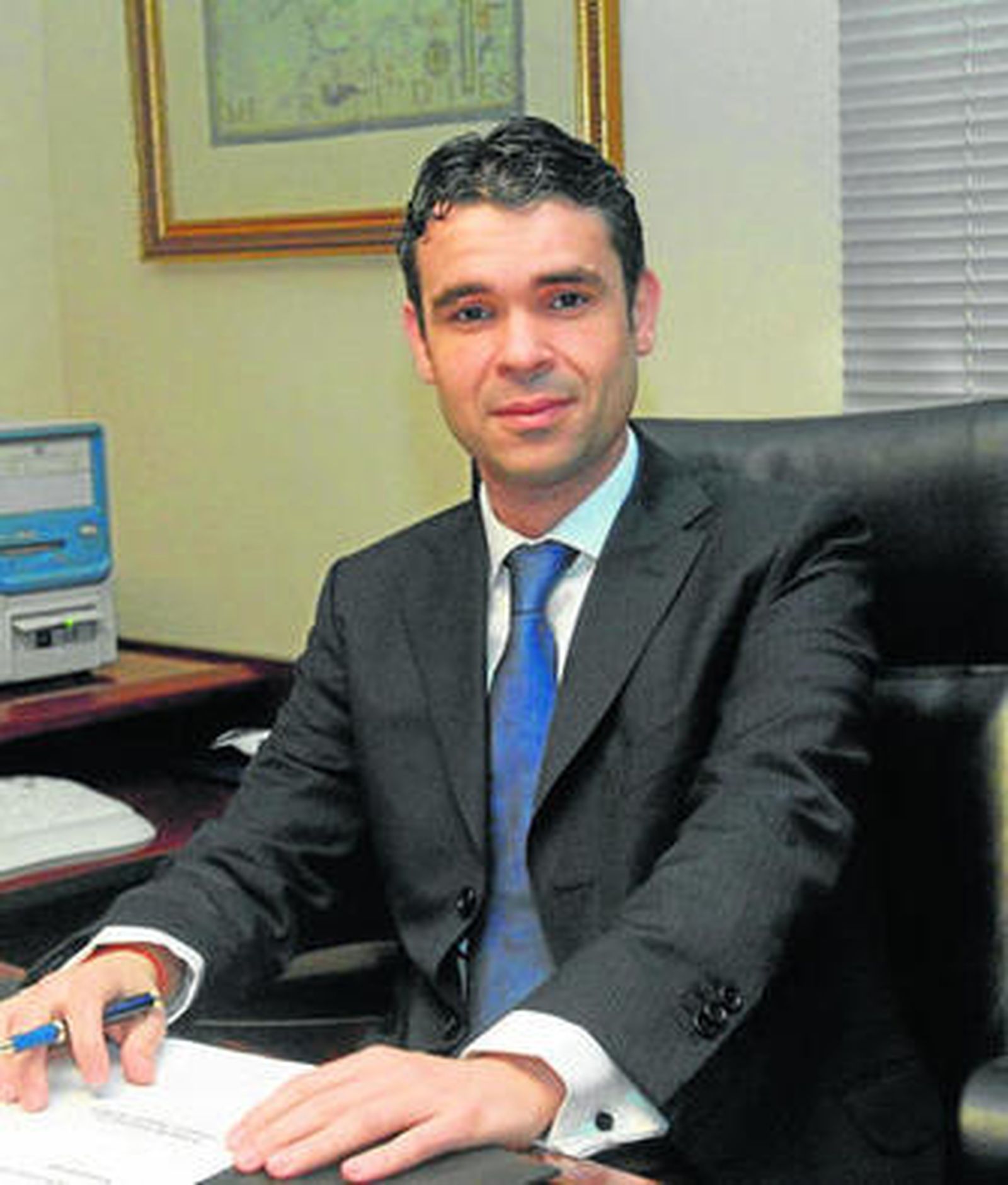 El delegado de Acosol, José Bernal, en su despacho.