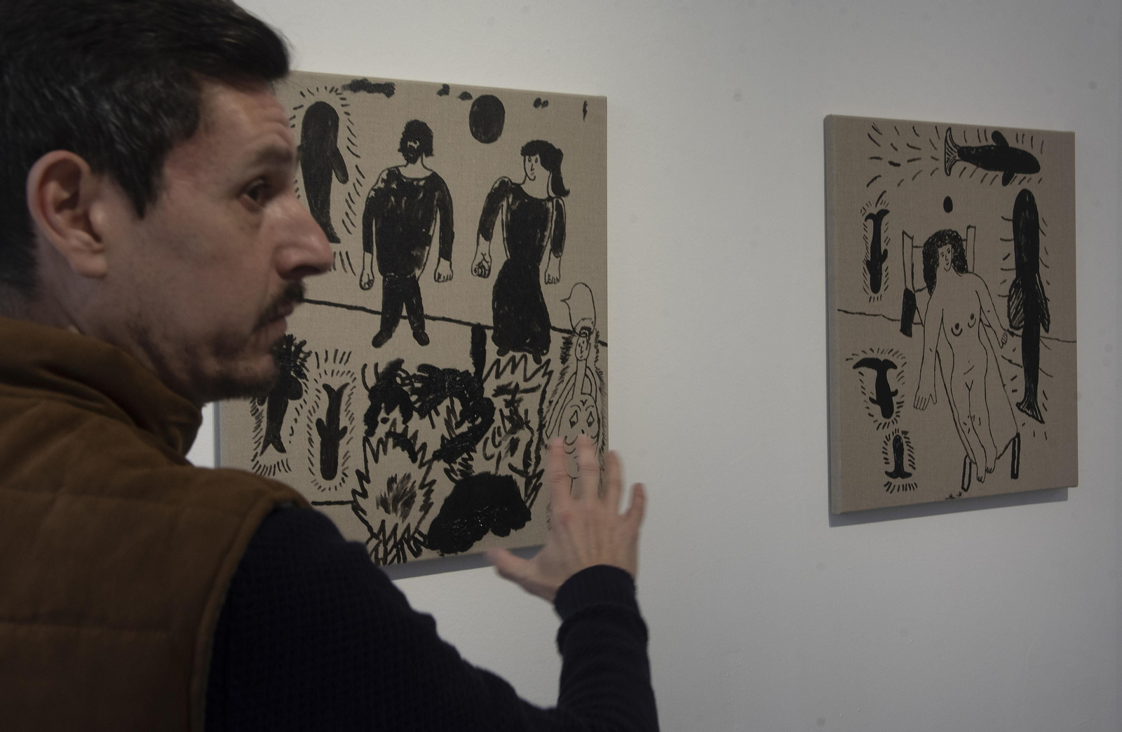 Imágenes de la exposición del artista brasileño, Narowé