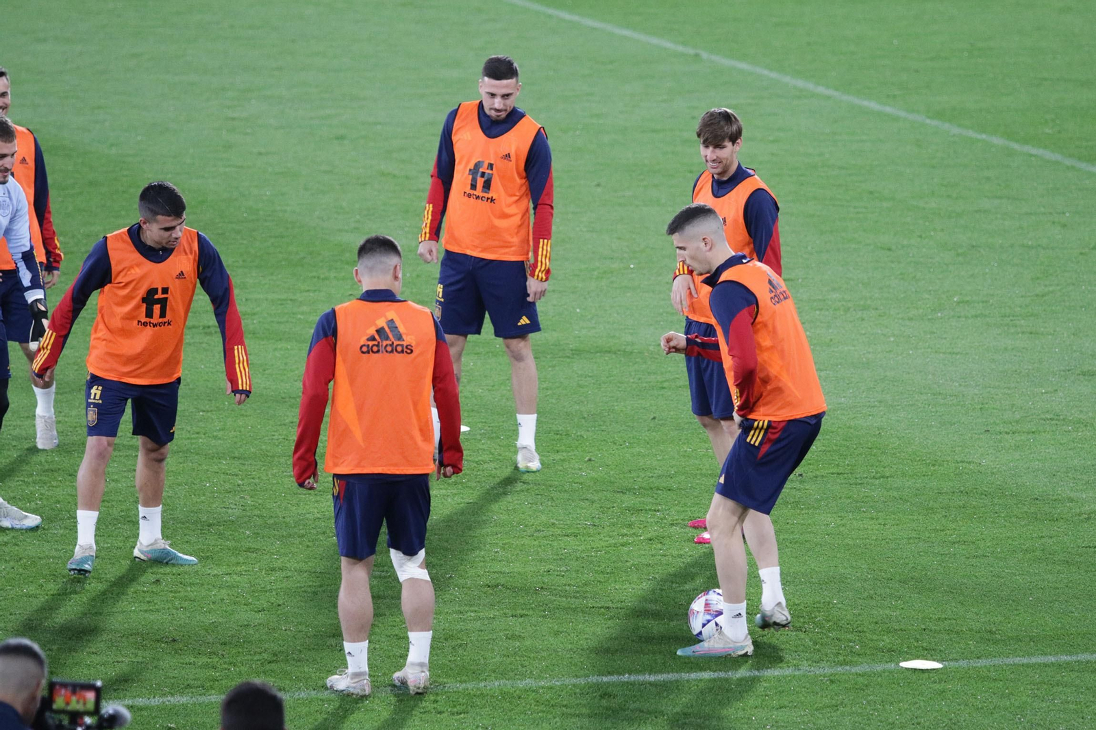 Entrenamiento de la Selección Sub-21 de España, en Almería