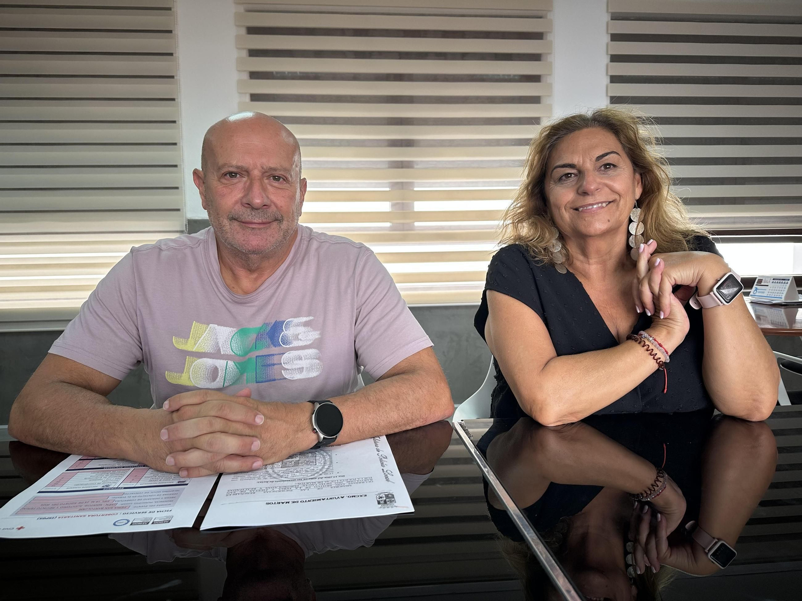 Los concejales Manuel Cortés y Ana Matilde Expósito realizan un balance de la Feria de San Bartolomé.