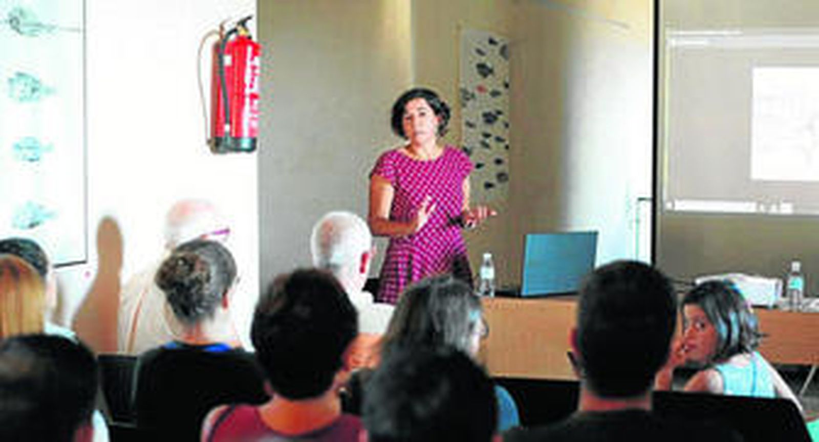 Alicia Conde, ayer, durante su intervención en el seminario.