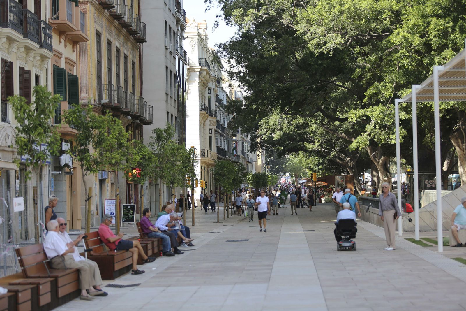 La Alameda Principal abierta al tráfico privado