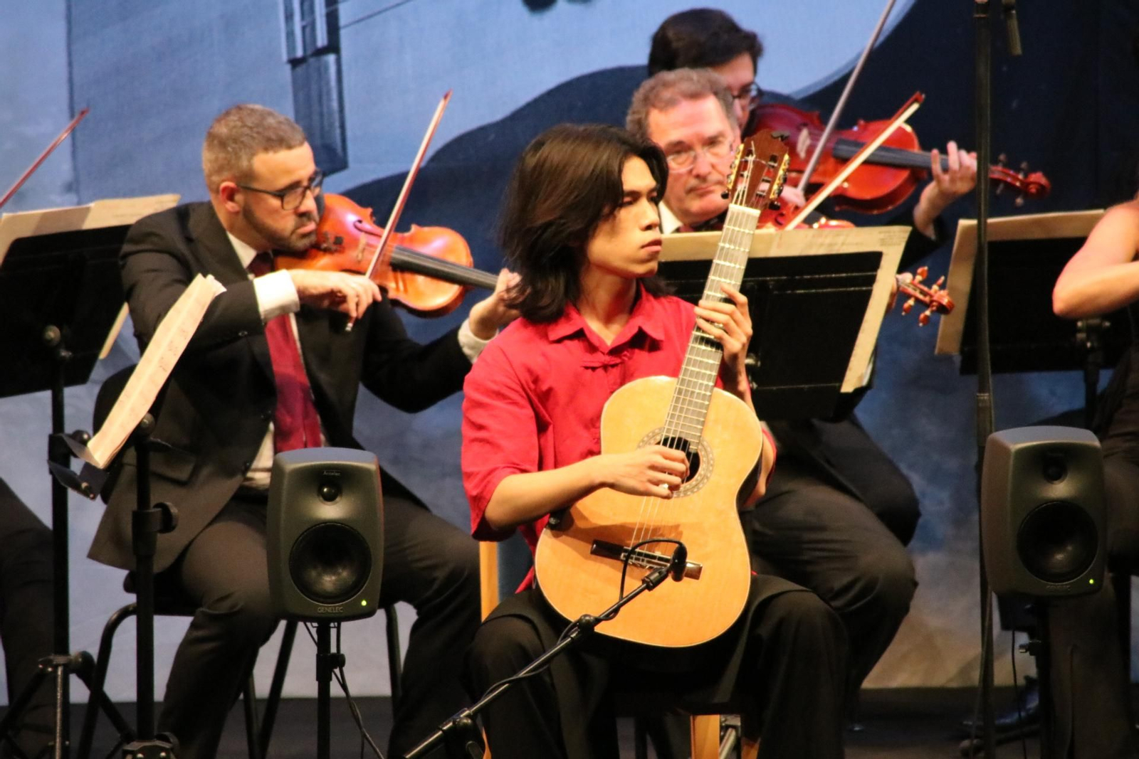 Shilong Fan durante la final del Certamen de Guitarra Clásica Andrés Segovia