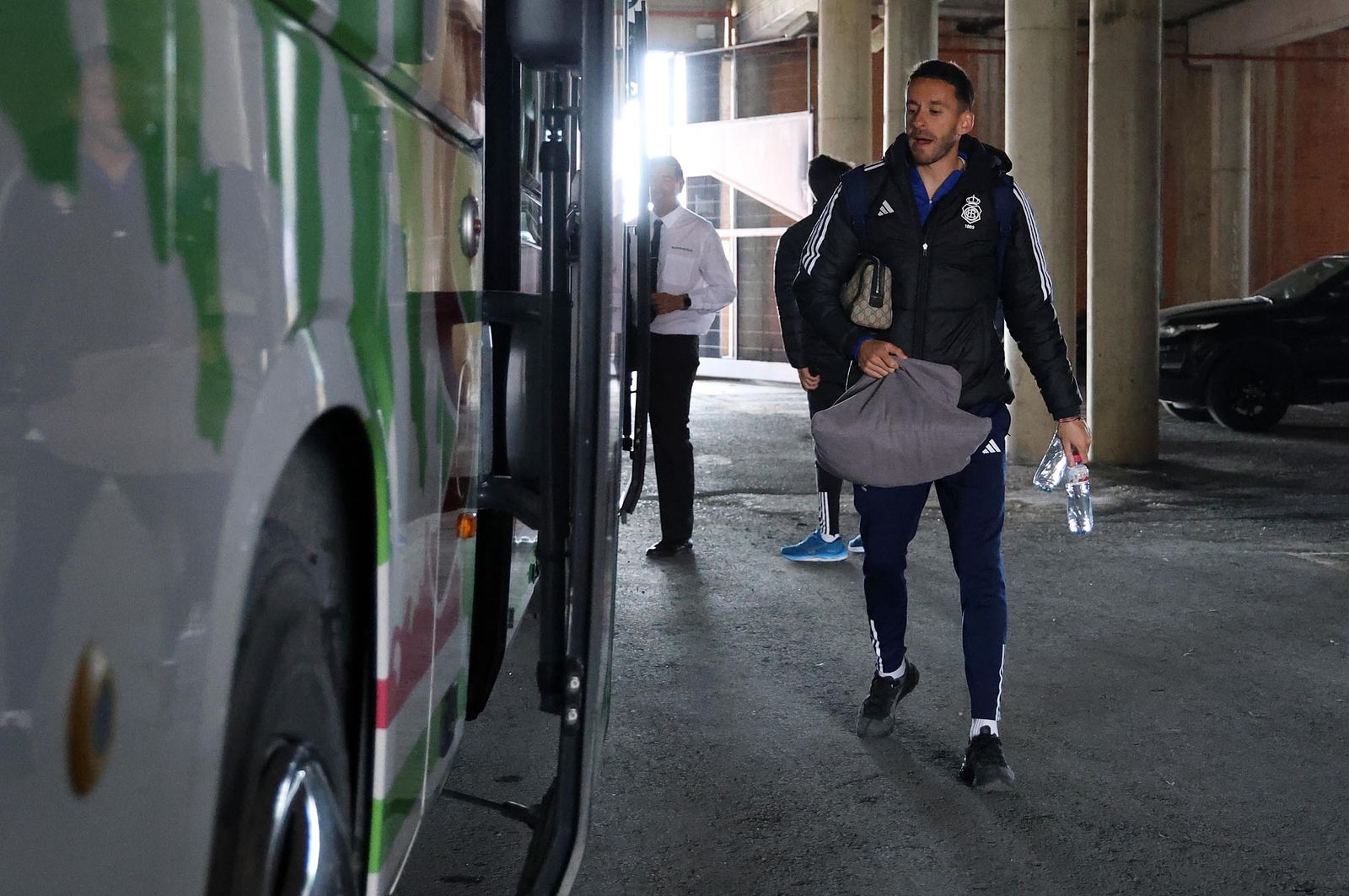 Imágenes de la salida del Recreativo de Huelva a Murcia