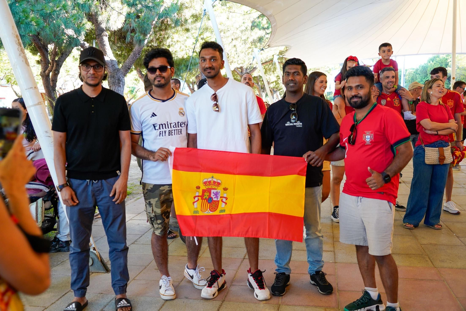 Imágenes del ambiente durante la final de la Eurocopa entre España e Inglaterra Imágenes del ambiente durante la final de la Eurocopa entre España e Inglaterra