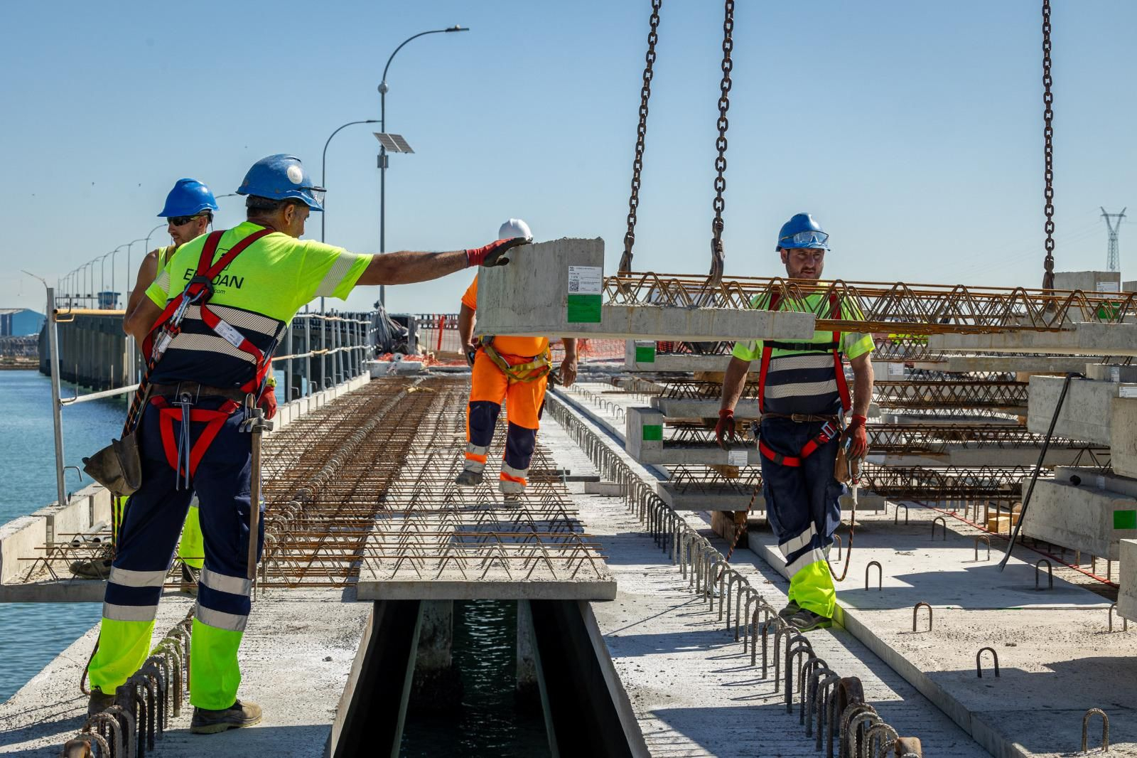 Las obras del puente Carranza en Cádiz, en imágenes