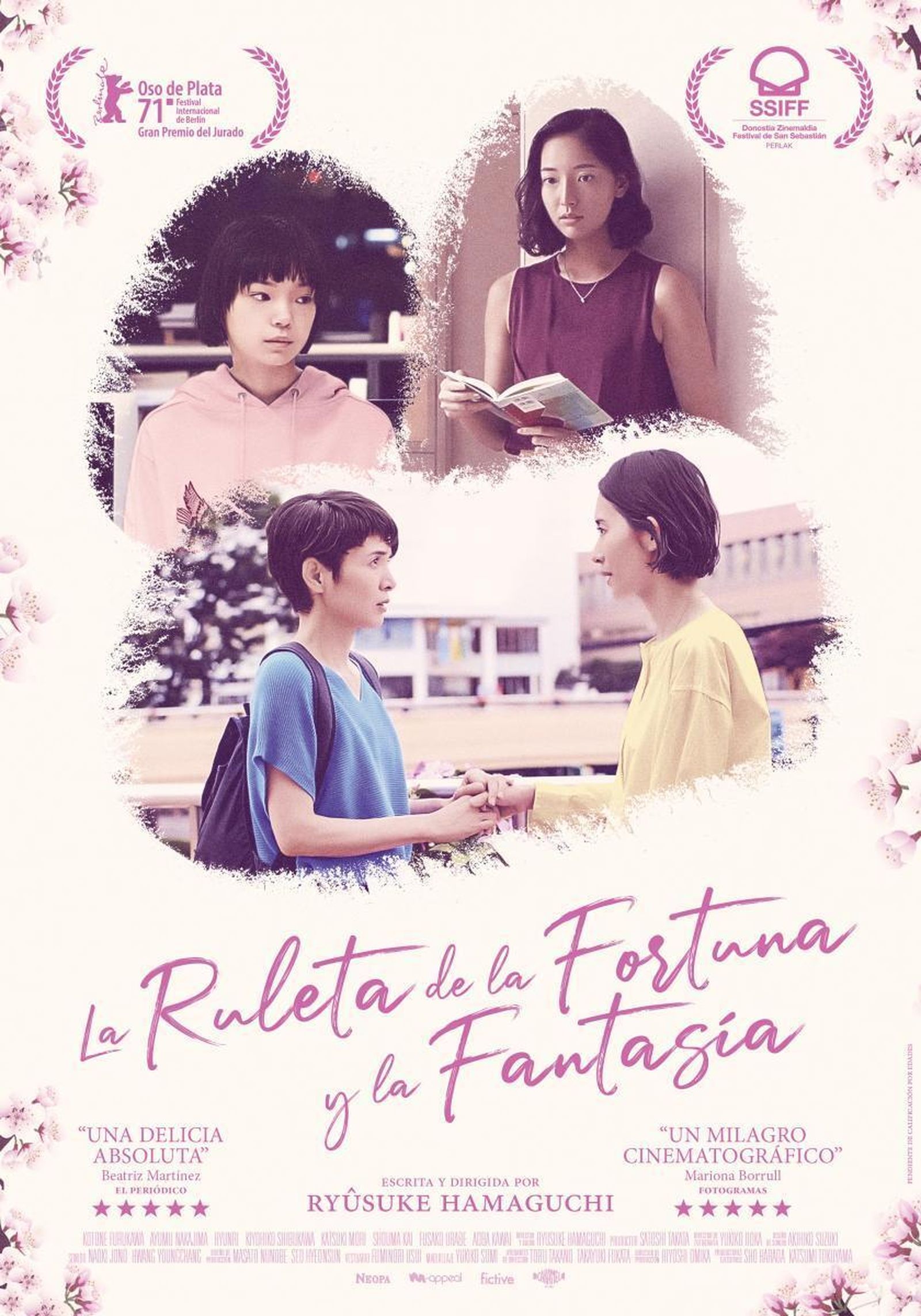 El cartel del filme  'La ruleta de la fortuna y la fantasía', del director japonés Ryusuke Hamaguchi