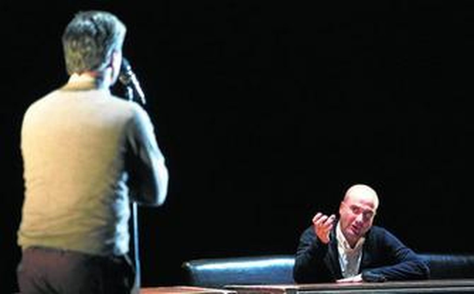 Un momento del montaje.