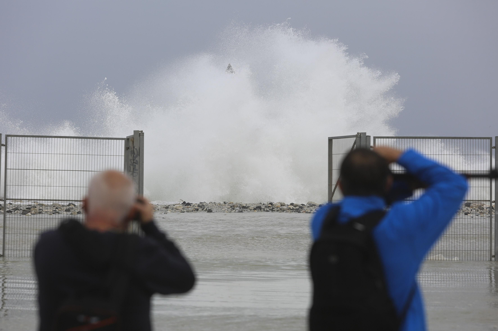 Las fotos del temporal en las playas de Málaga