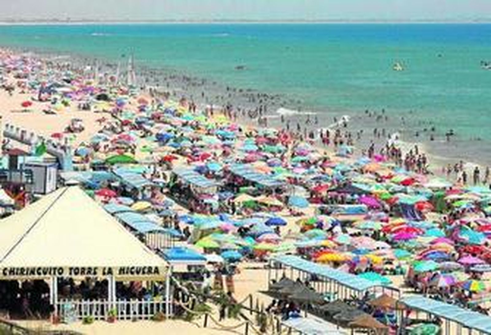 Playa de Matalascañas, en cuyas aguas se registraron las temperaturas más elevadas de toda Huelva en julio.