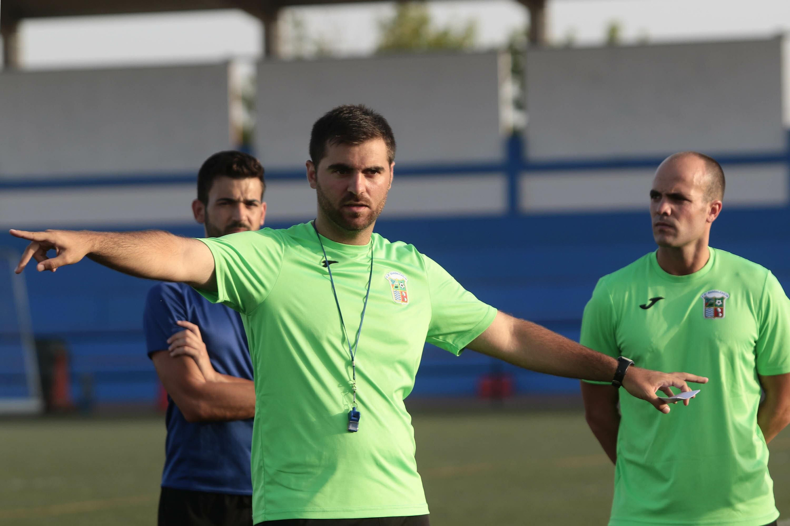 Alberto Vázquez, en una imagen cuando entrenaba al Guadalcacín.