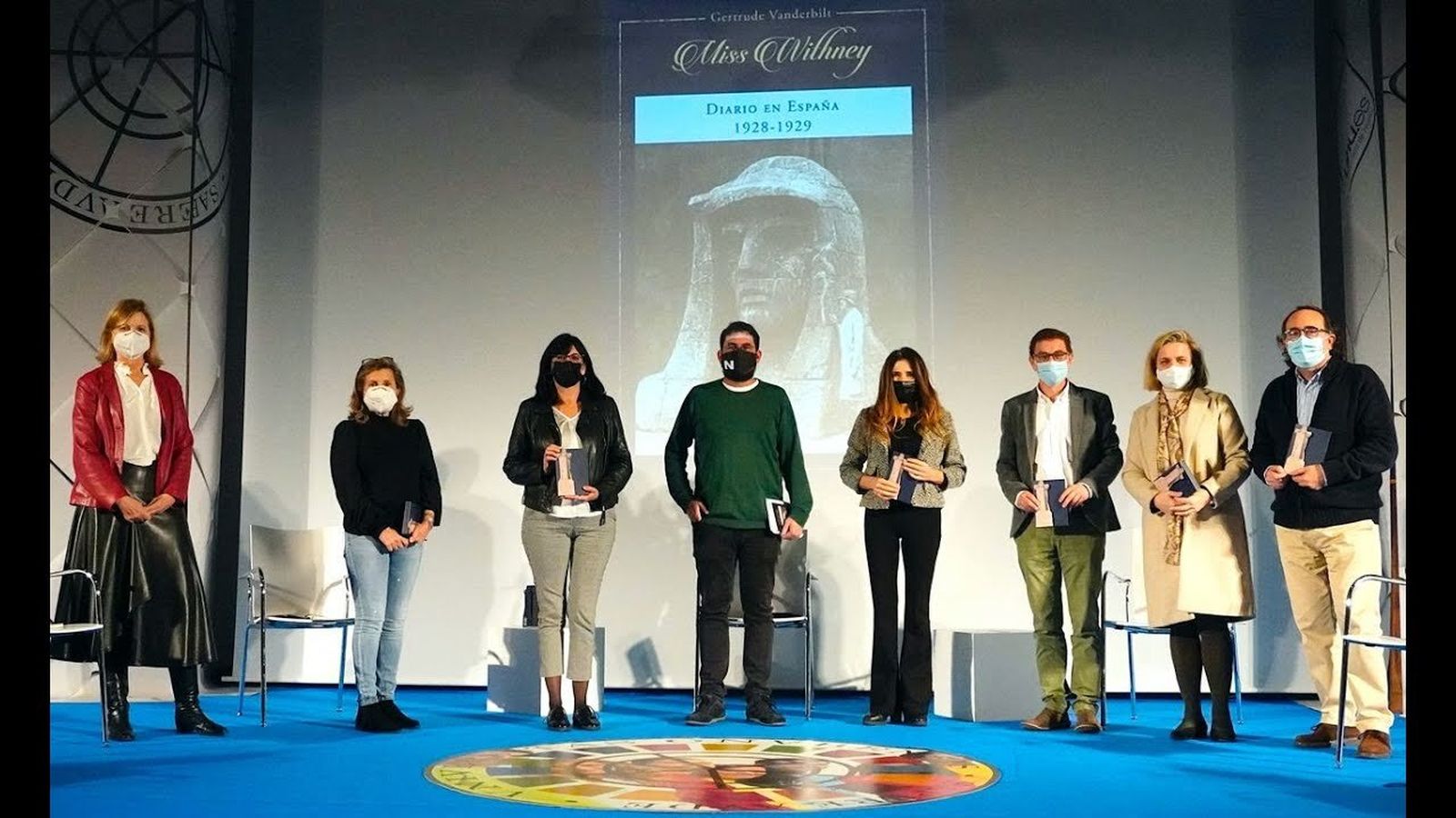 Acto en el que se presentó el libro inédito sobre Miss Whitney en la Universidad de Huelva.