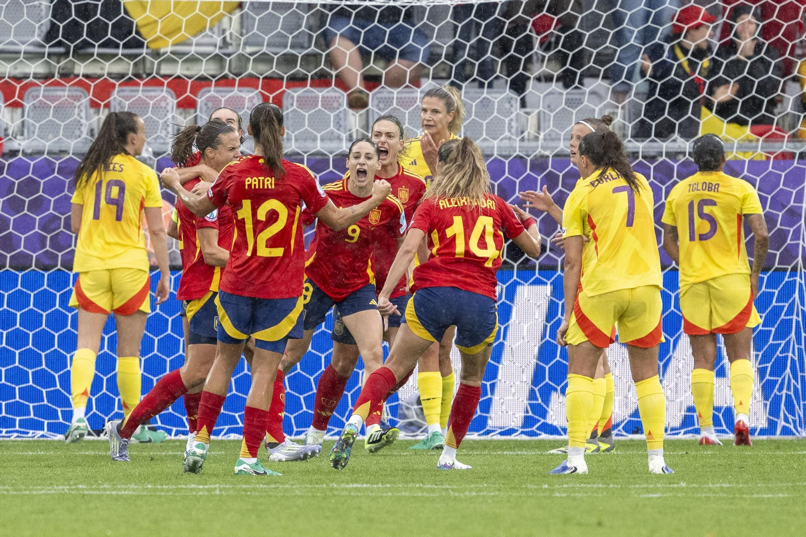 Las fotos de la goleada de España sobre Bélgica en la Eurocopa femenina