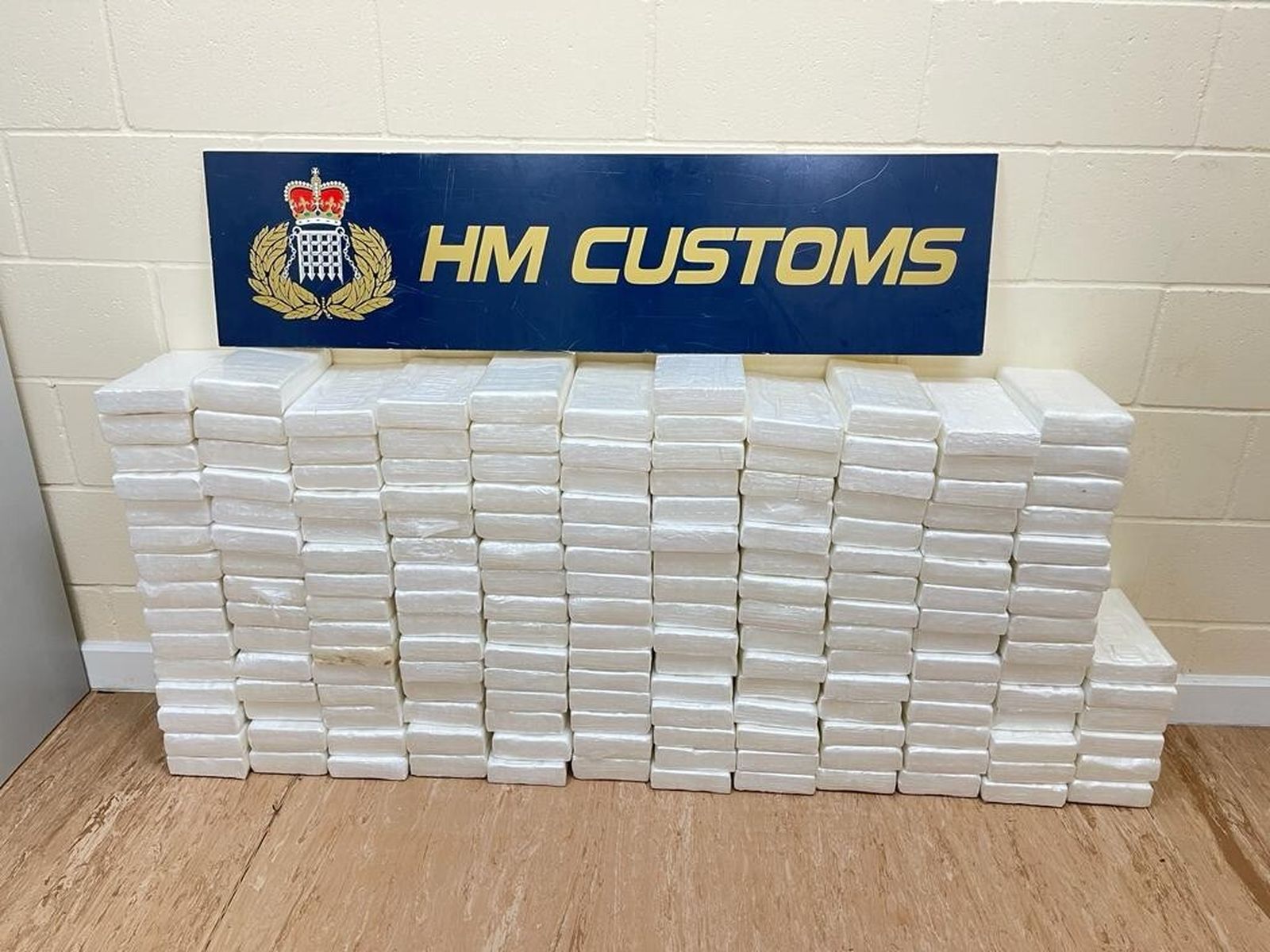 El alijo de cocaína incautado en Gibraltar.