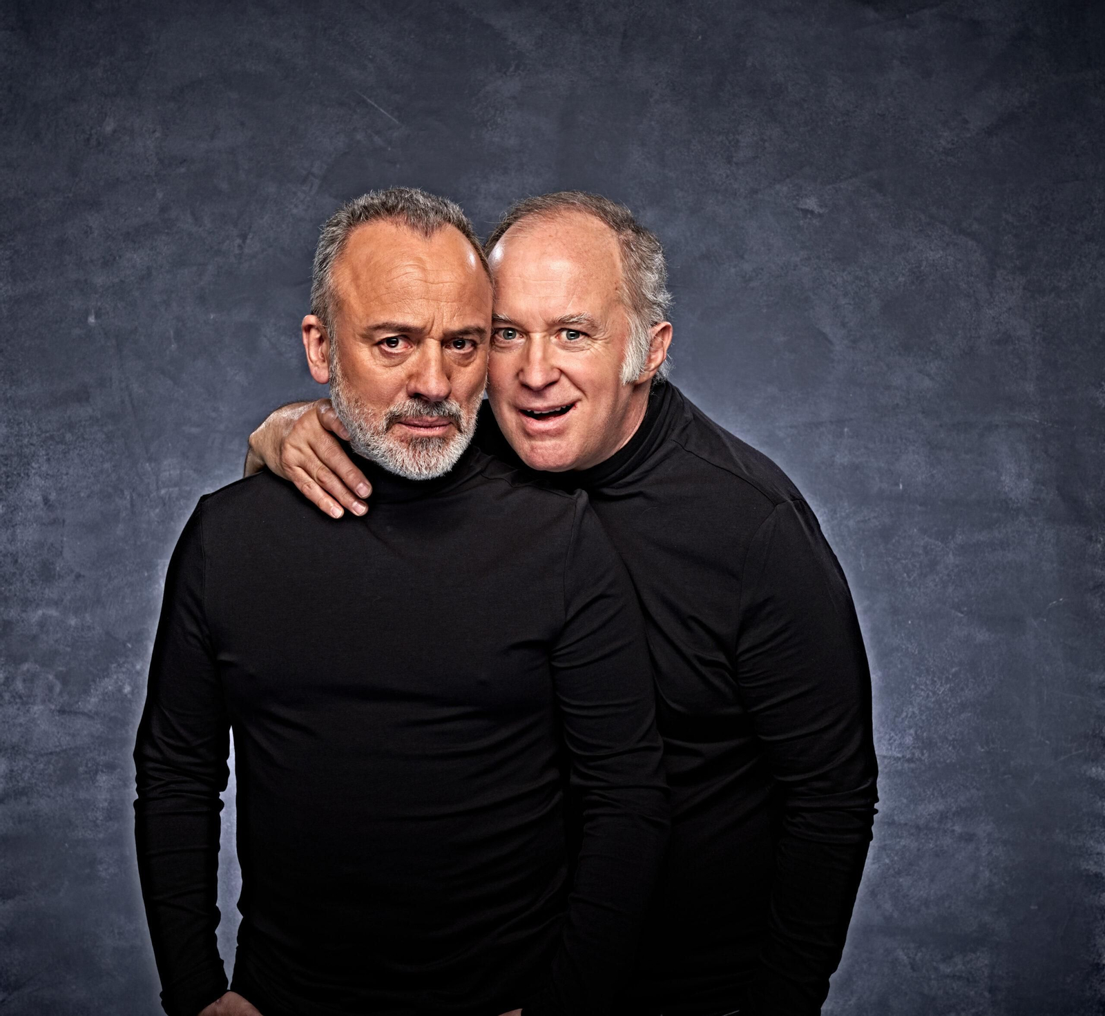 Javier Gutiérrez y Luis Bermejo, en 'El Traje'